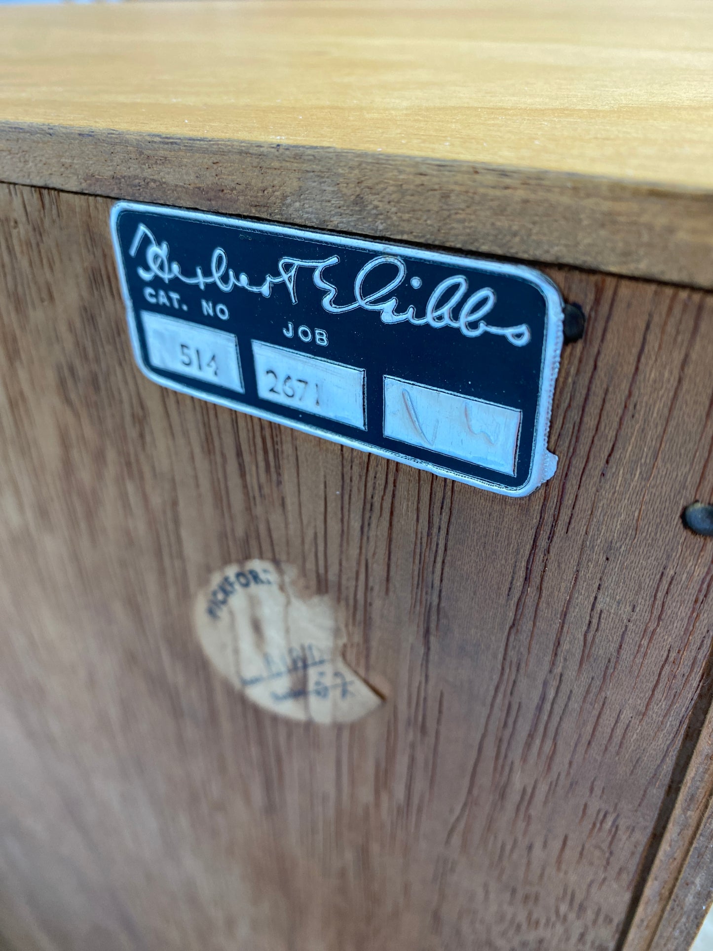 Herbert E Gibbs Glazed Cabinet