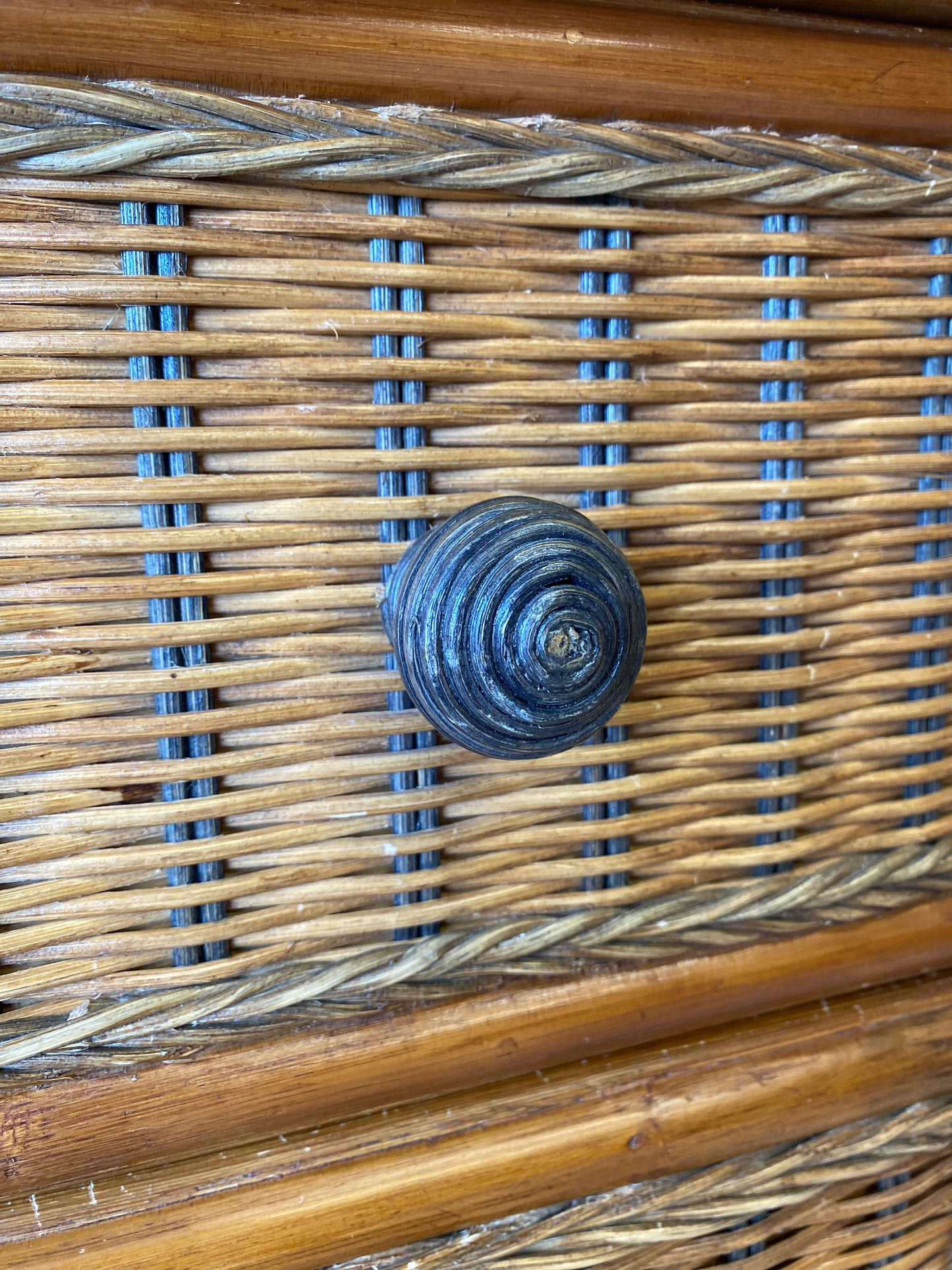 Bamboo & Wicker Chest of Drawers