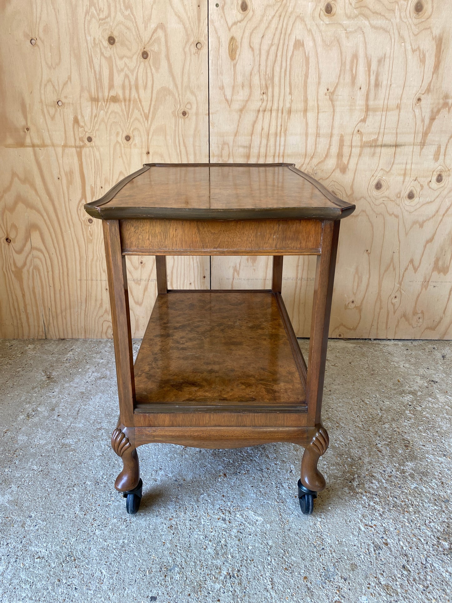 Walnut Drinks Trolley