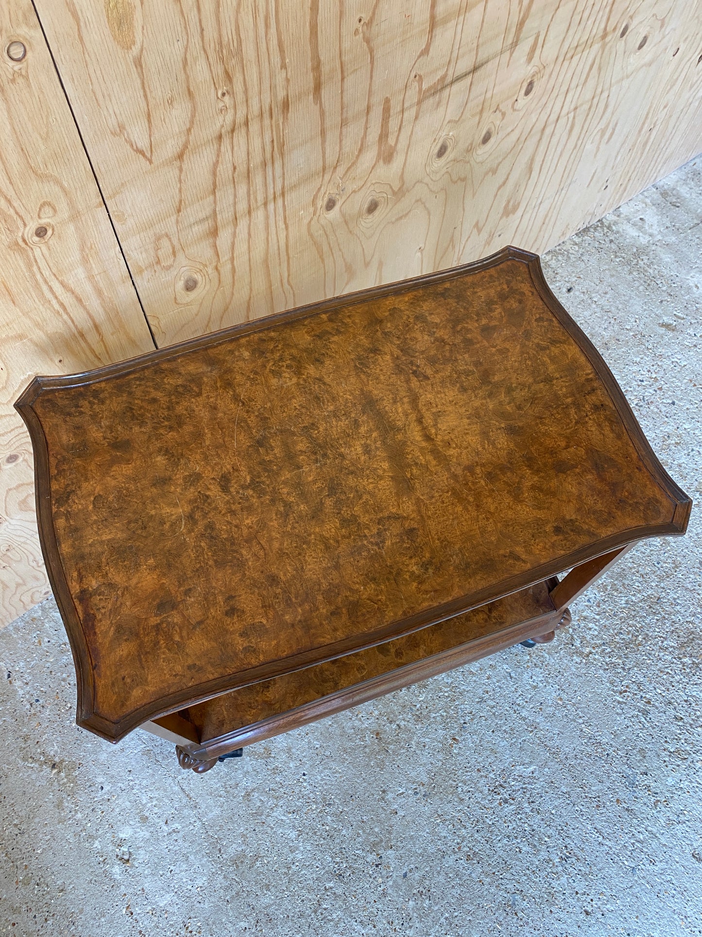 Walnut Drinks Trolley