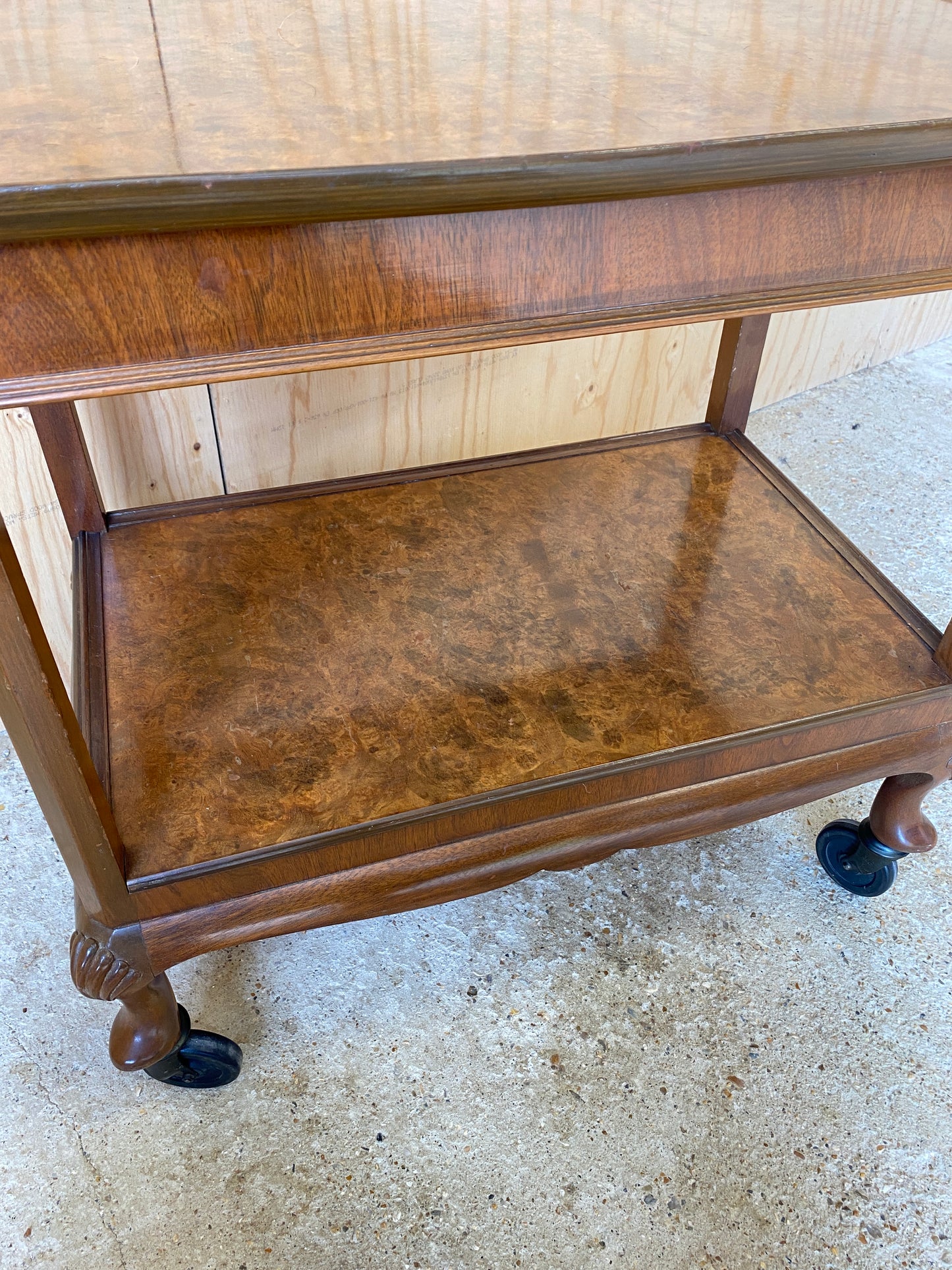Walnut Drinks Trolley