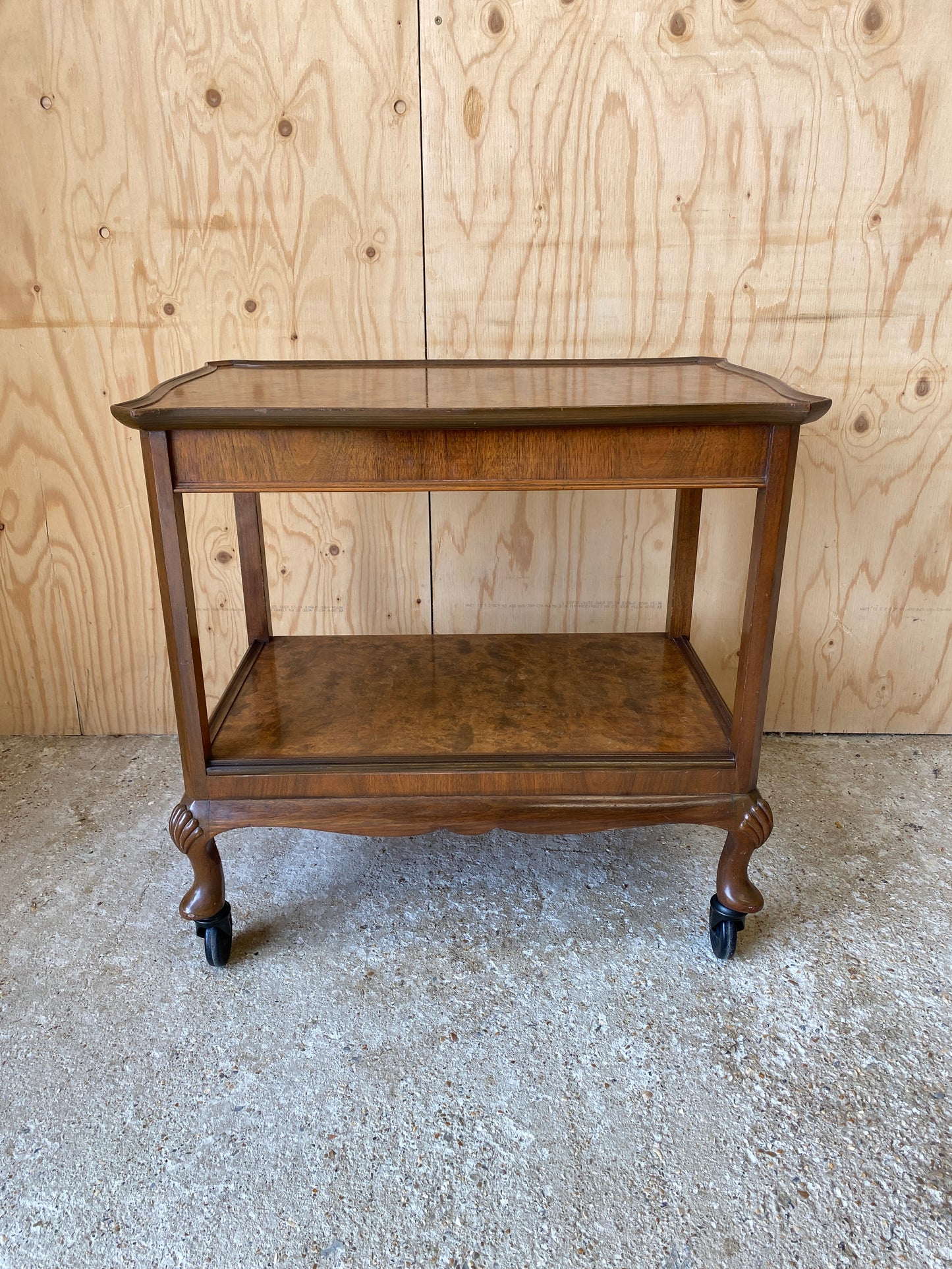 Walnut Drinks Trolley