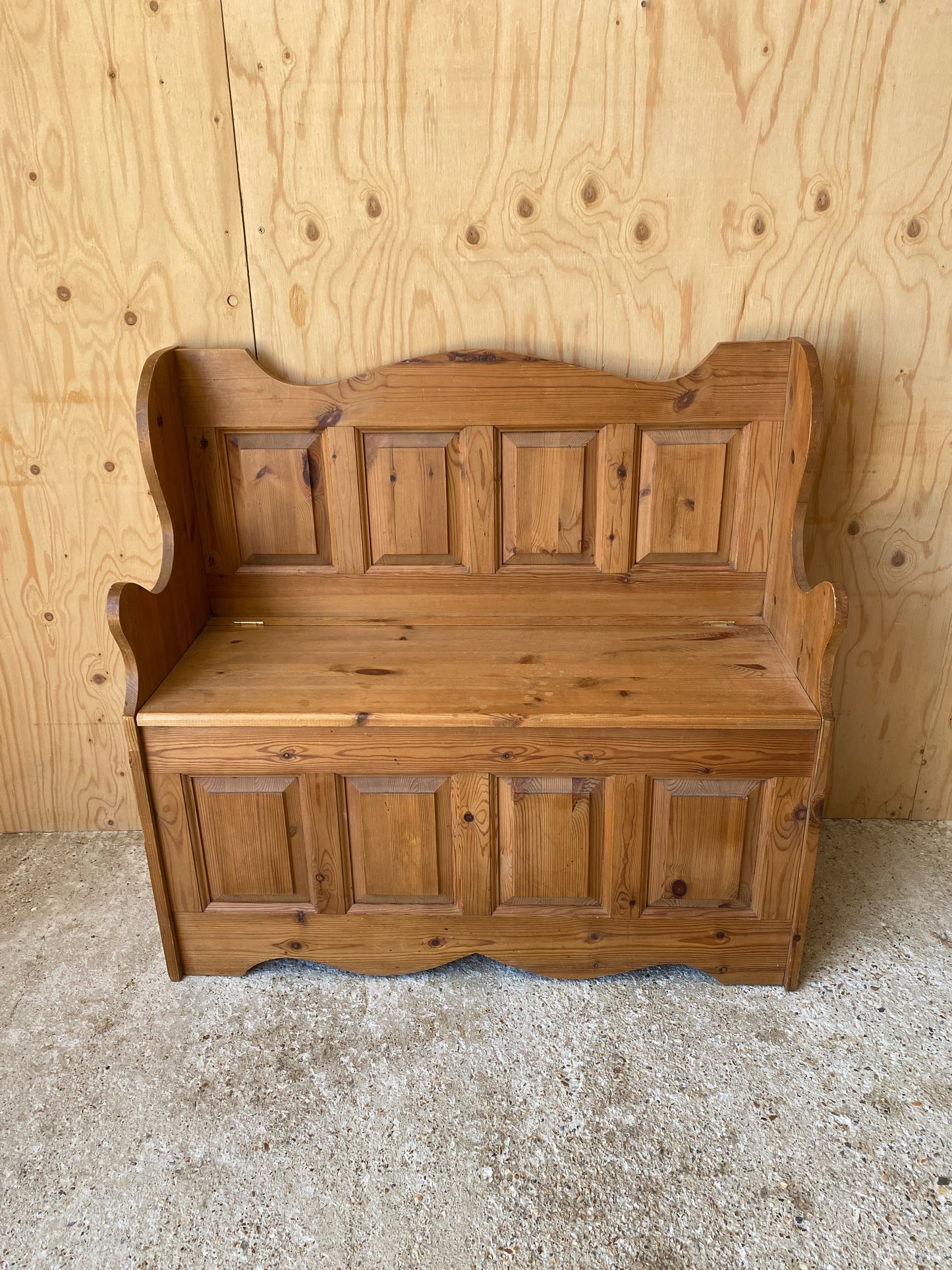 Pine Storage Bench