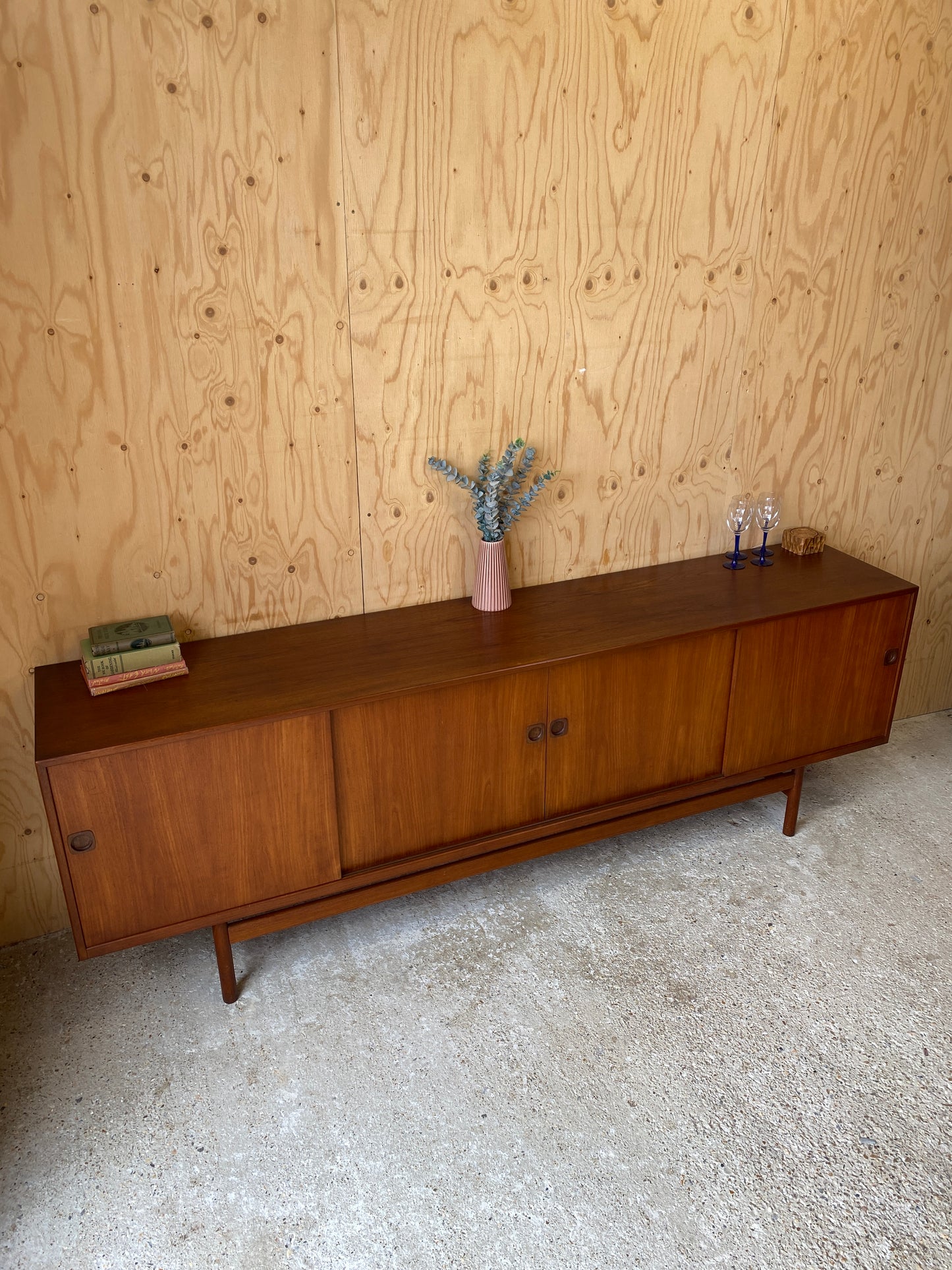 Vintage Danish Style Sideboard