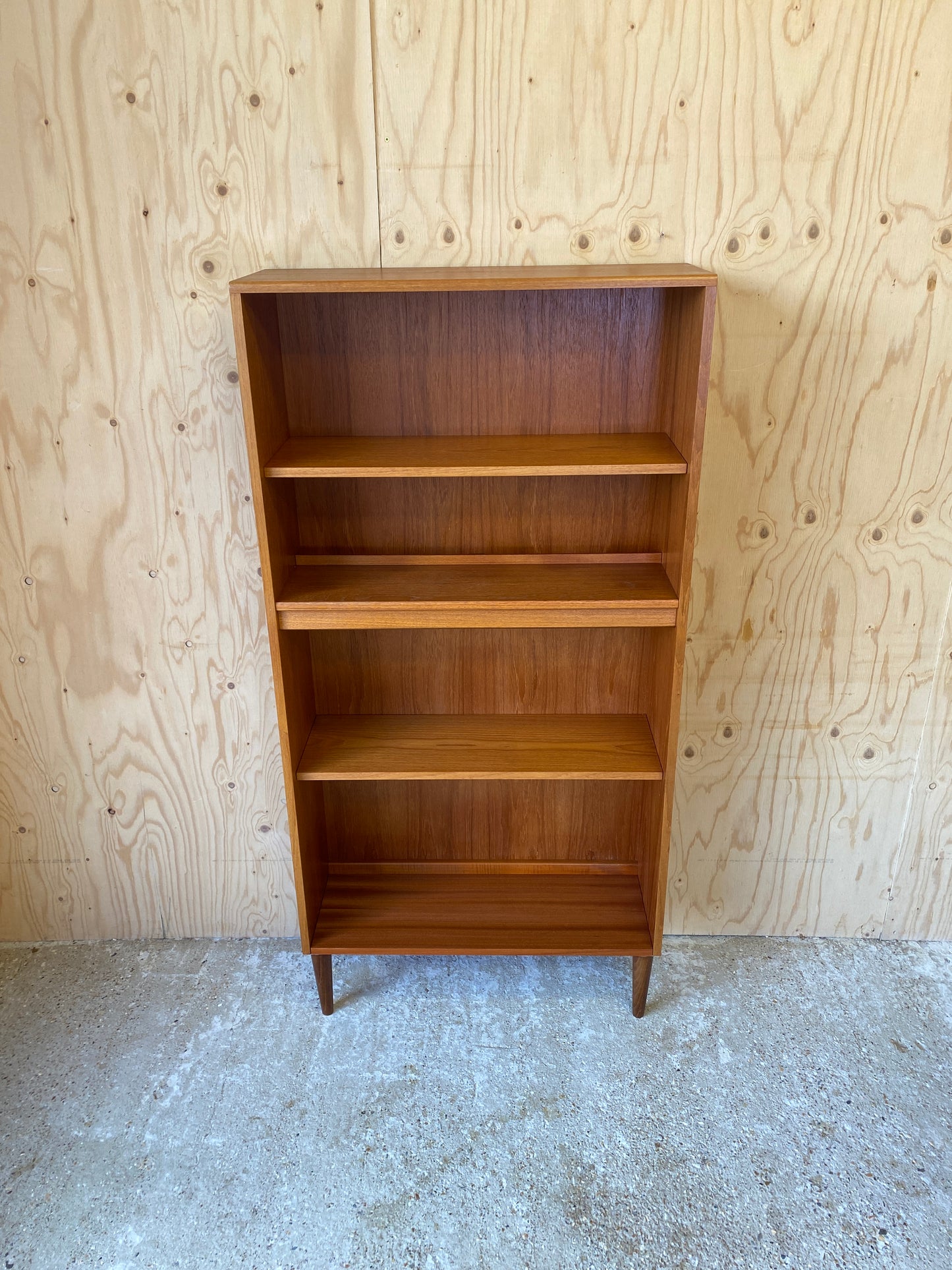 Mid Century Vintage Bookcase by British makers GPlan on Wooden Tapered Legs