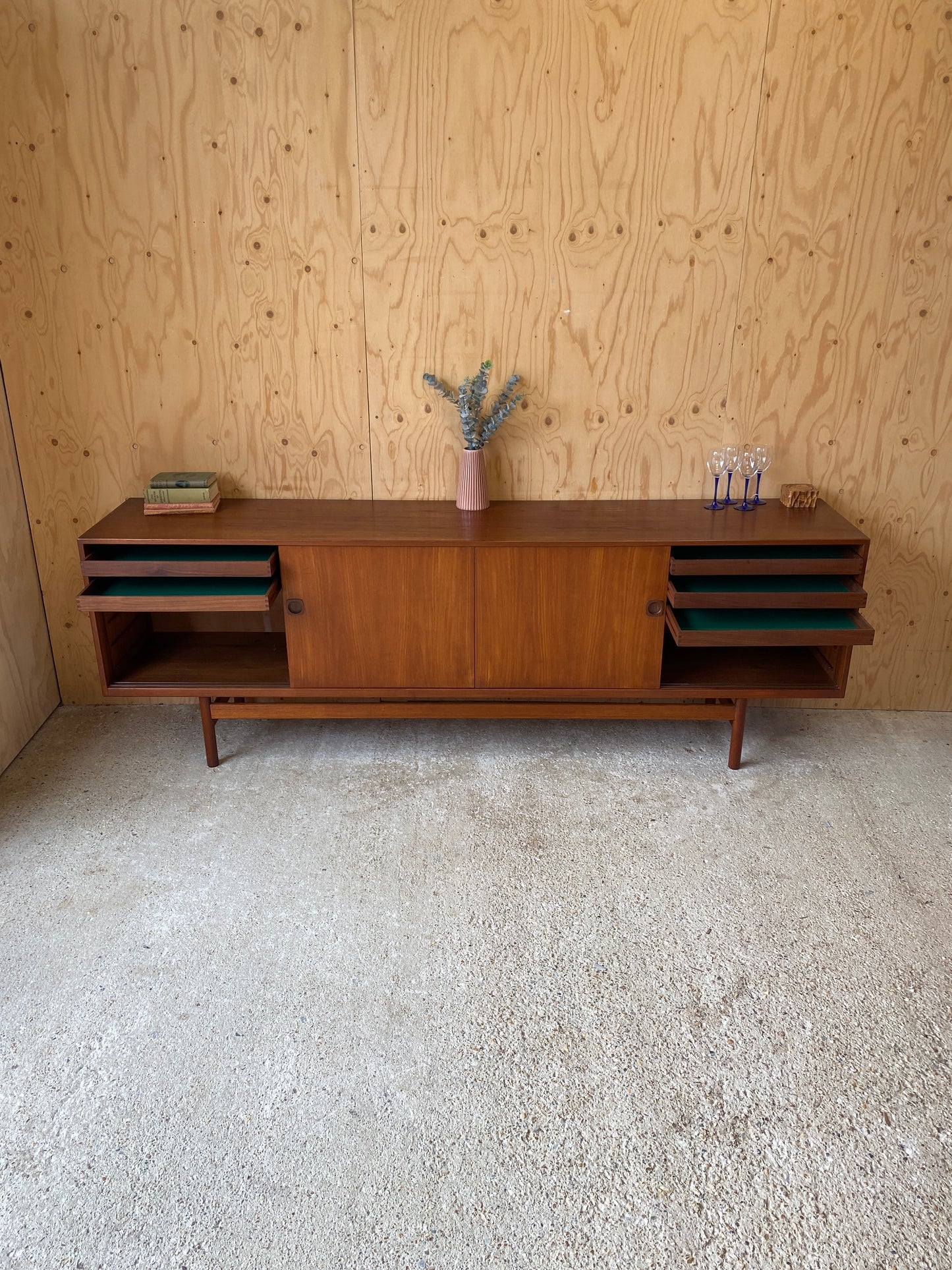 Vintage Danish Style Sideboard