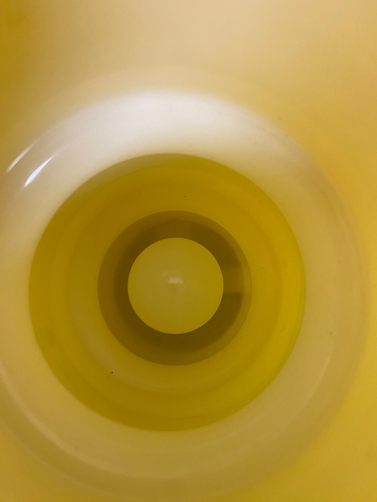 Vintage Yellow Habitat Fitz Lamp