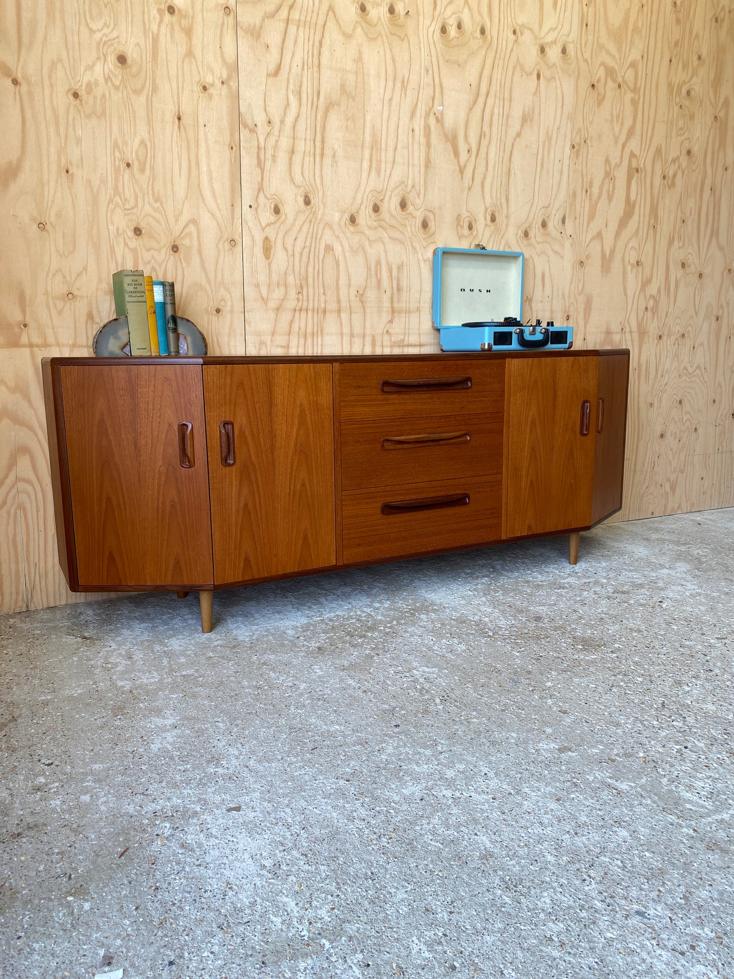 Vintage GPlan Hex Sideboard
