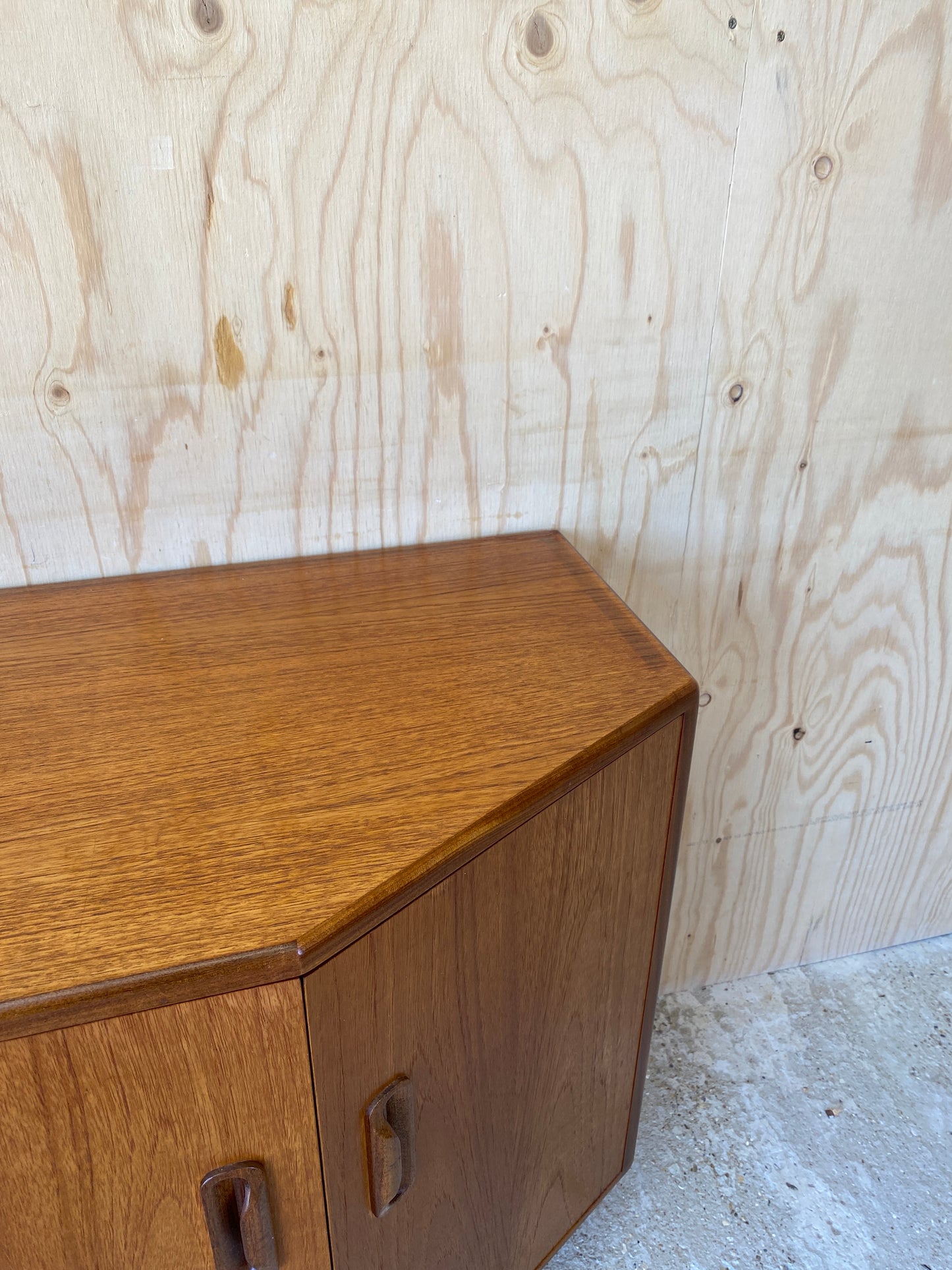GPlan Hex Sideboard on Wooden Tapered Legs
