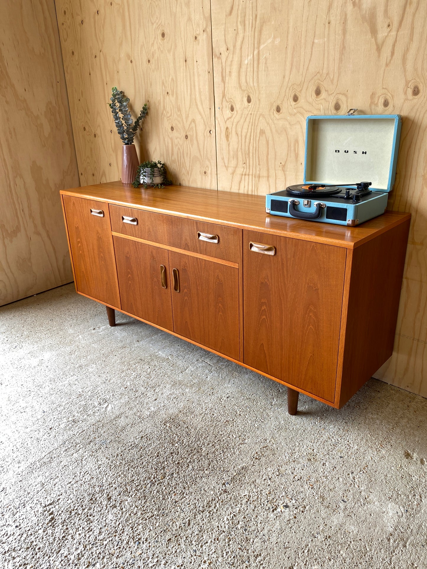 GPlan Fresco Sideboard on Wooden Tapered Legs