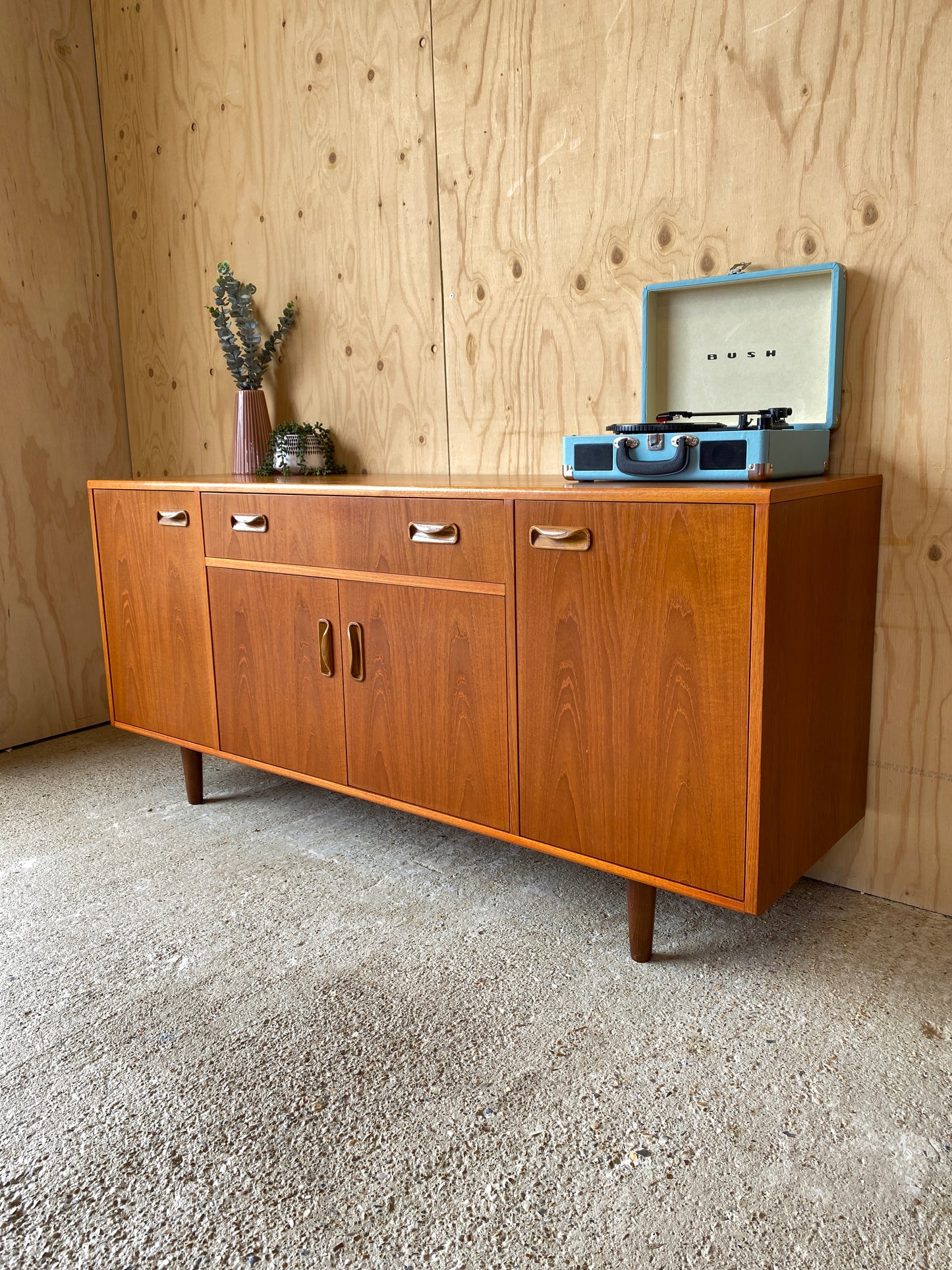 GPlan Fresco Sideboard on Wooden Tapered Legs