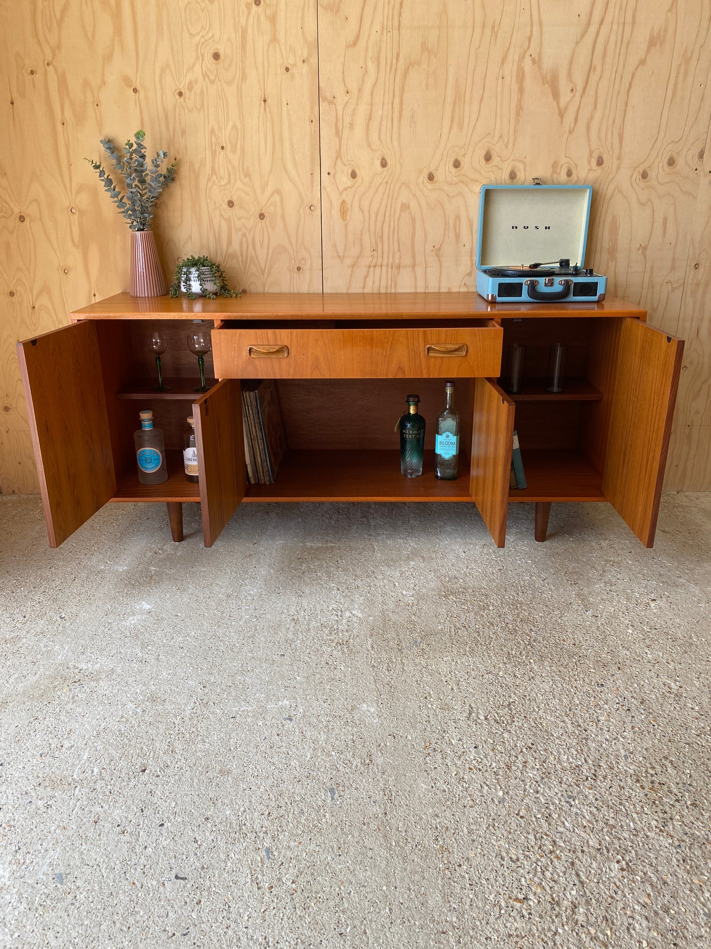 GPlan Fresco Sideboard on Wooden Tapered Legs