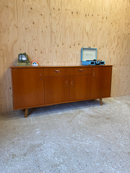 Retro Vintage GPlan Sideboard on Wooden Tapered Legs