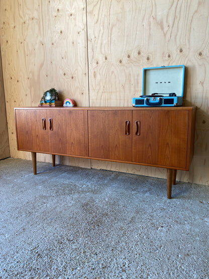 Retro Vintage Sideboard by British makers GPlan on Wooden Tapered Legs