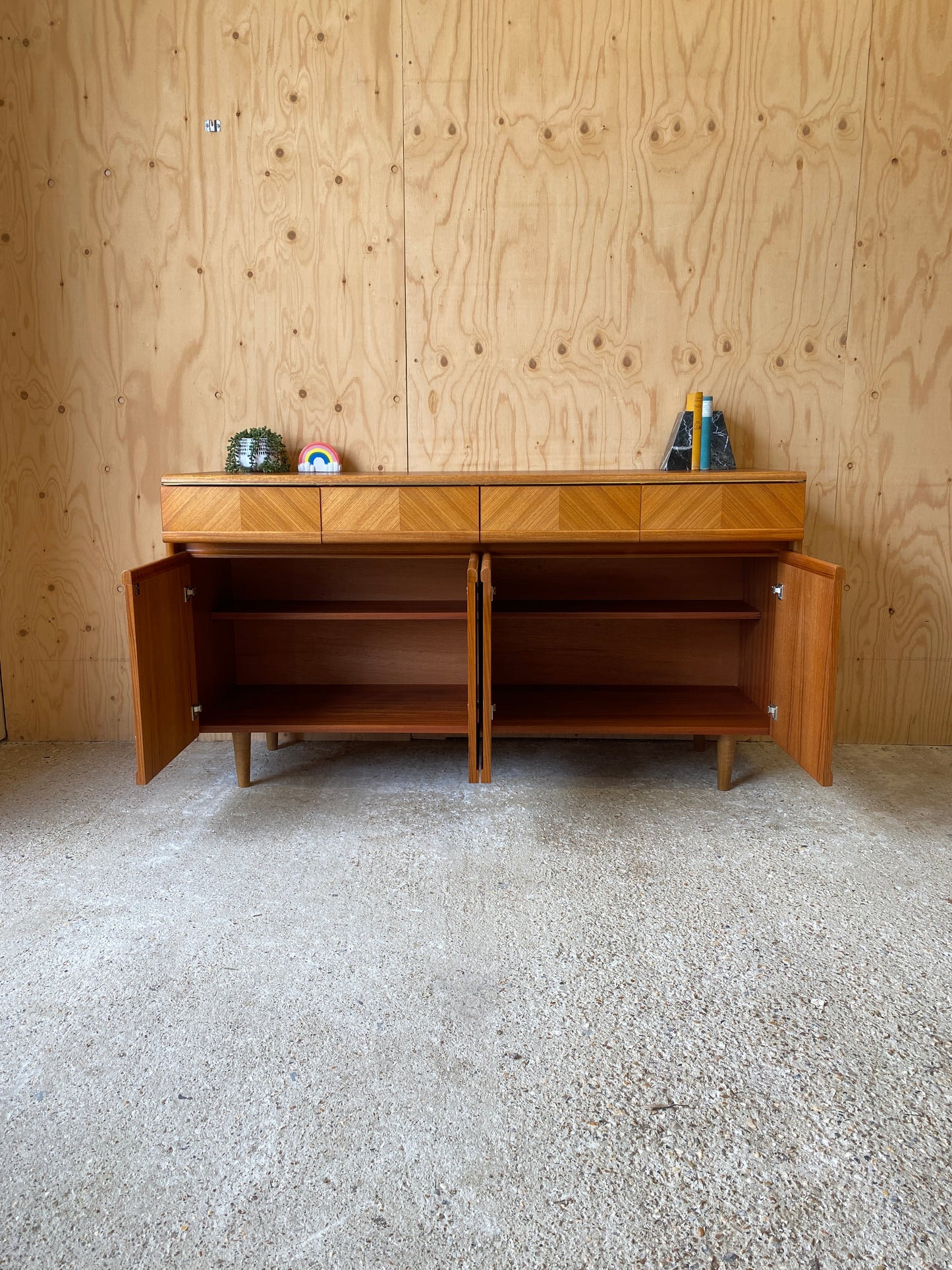 Vintage GPlan Chevron Sideboard