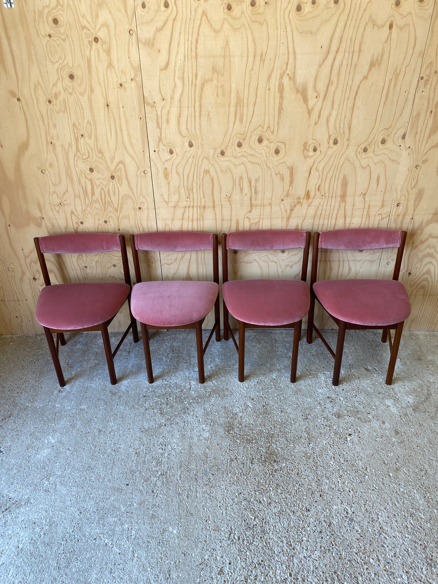 Vintage Set of 4 Dining Chairs by McIntosh