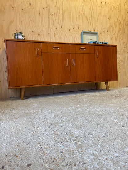 Retro Vintage GPlan Sideboard on Wooden Tapered Legs