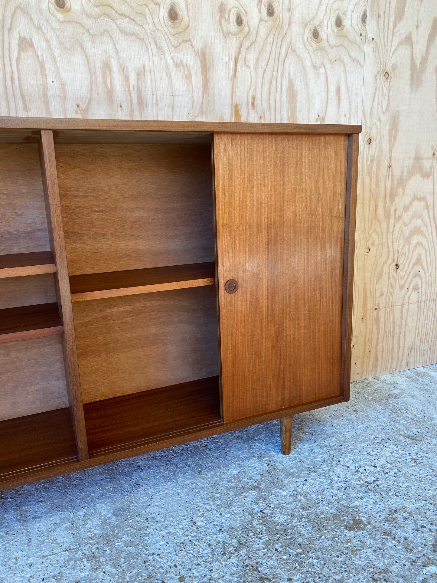 Wooden & Glass Door Cabinet