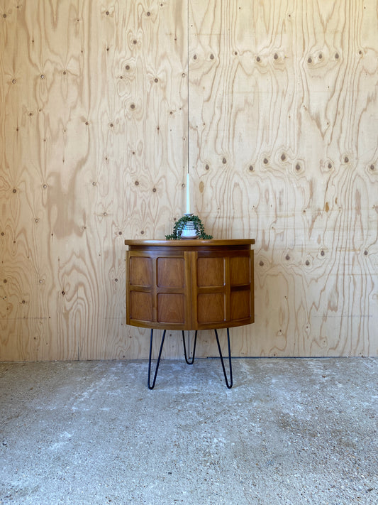 Mid Century Retro Vintage Cabinet / Bedside Table by British makers Nathan Furniture