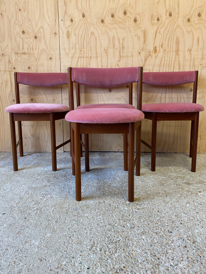 Vintage Set of 4 Dining Chairs by McIntosh