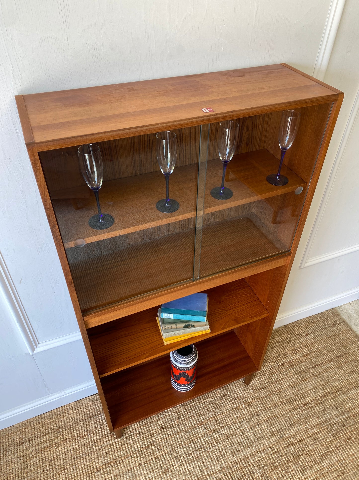 GPlan Cabinet with Sliding Glass Doors