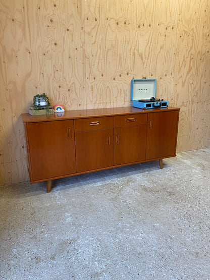 Retro Vintage GPlan Sideboard on Wooden Tapered Legs