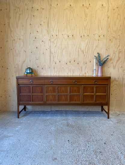 Vintage Mid Century Sideboard by British makers Nathan 'Squares' model