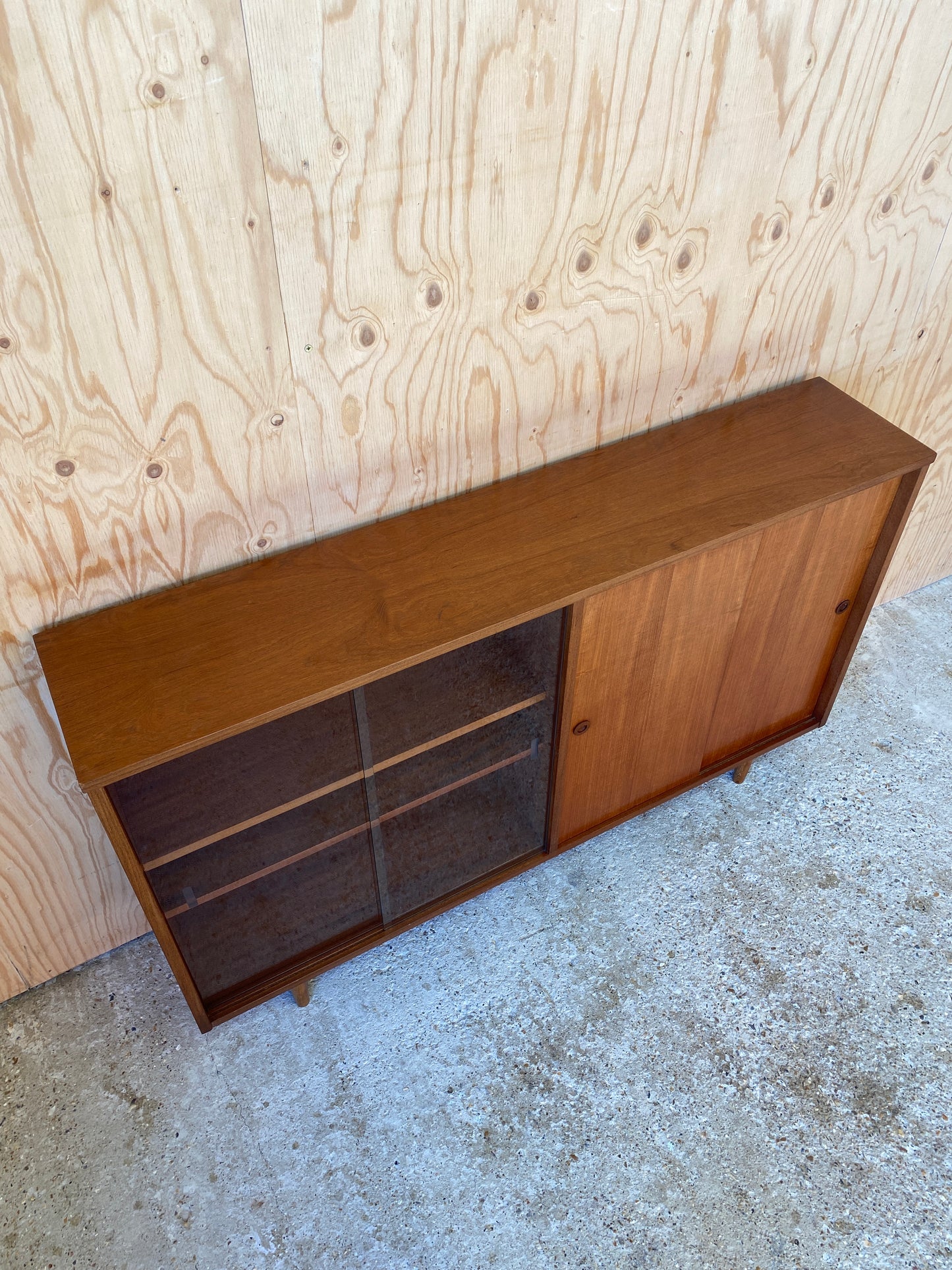 Wooden & Glass Door Cabinet