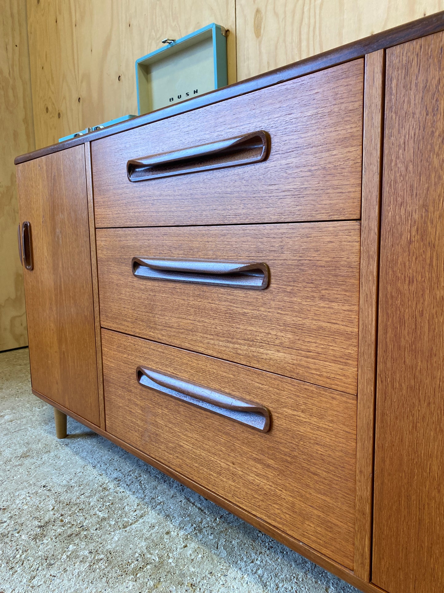 Vintage GPlan Hex Sideboard