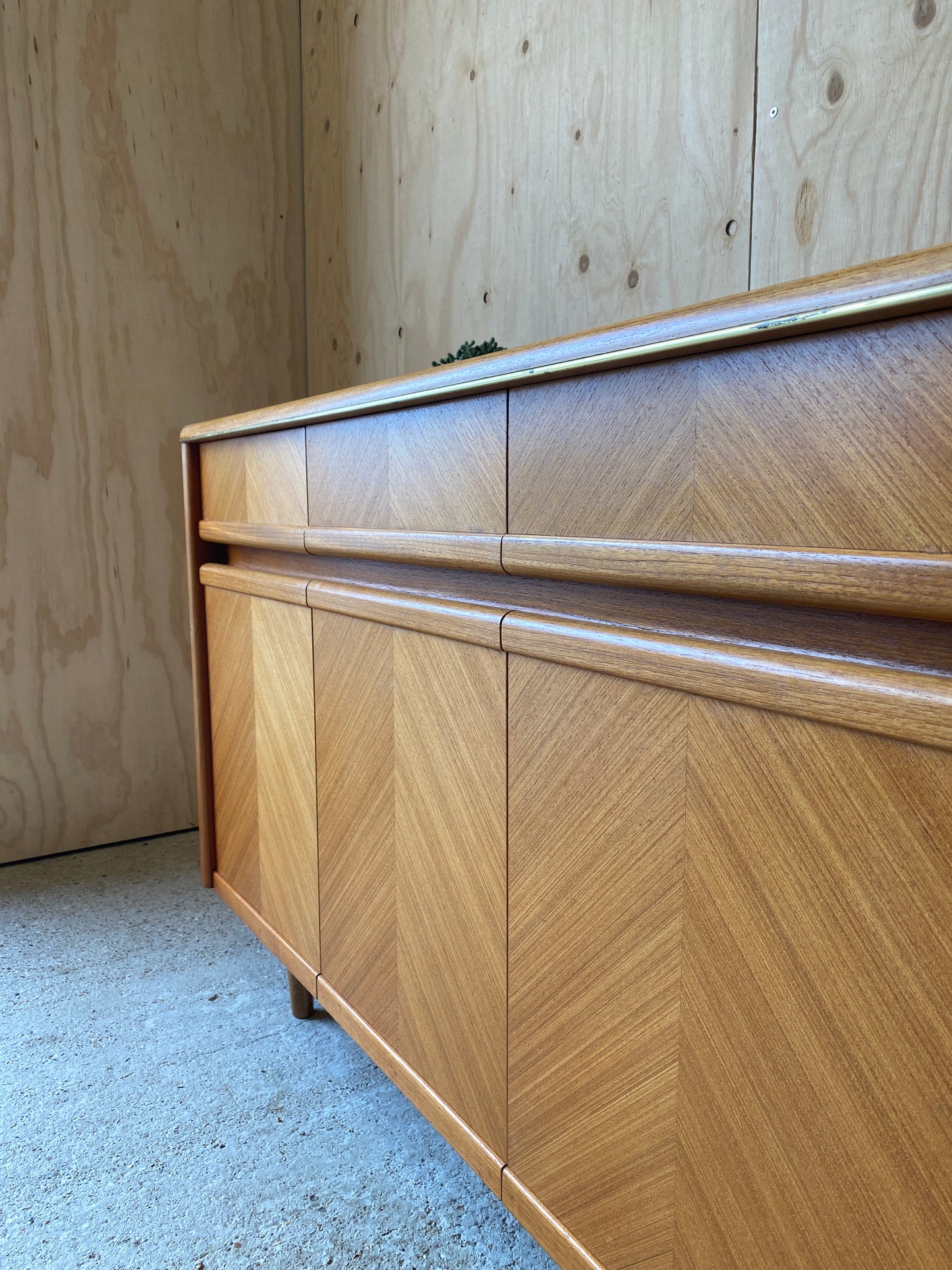 Vintage GPlan Chevron Sideboard