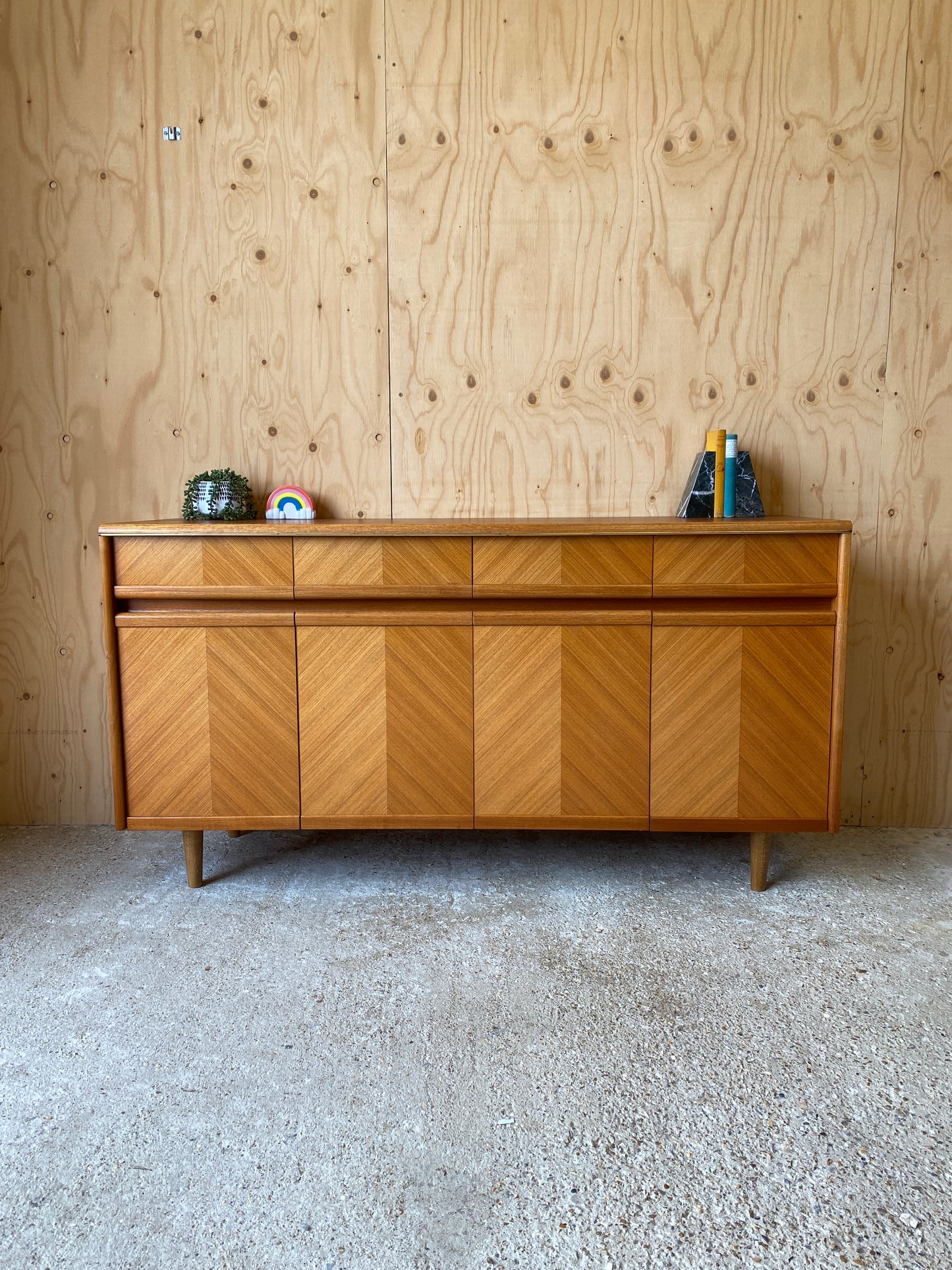 Vintage GPlan Chevron Sideboard