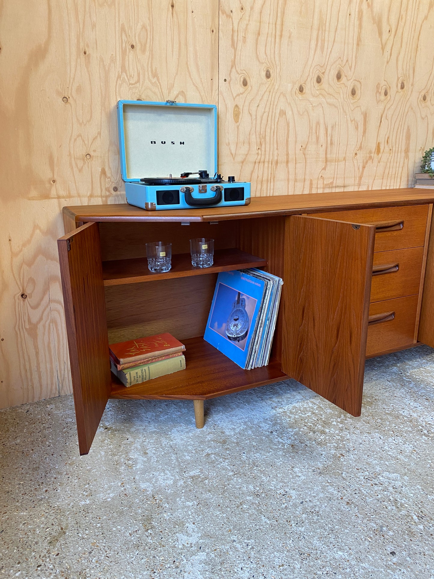 Vintage GPlan Hex Sideboard