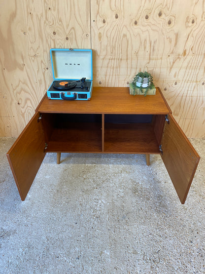 Vintage Retro Mid Century Sideboard by Danish makers Domino Mobler on Wooden Tapered Legs