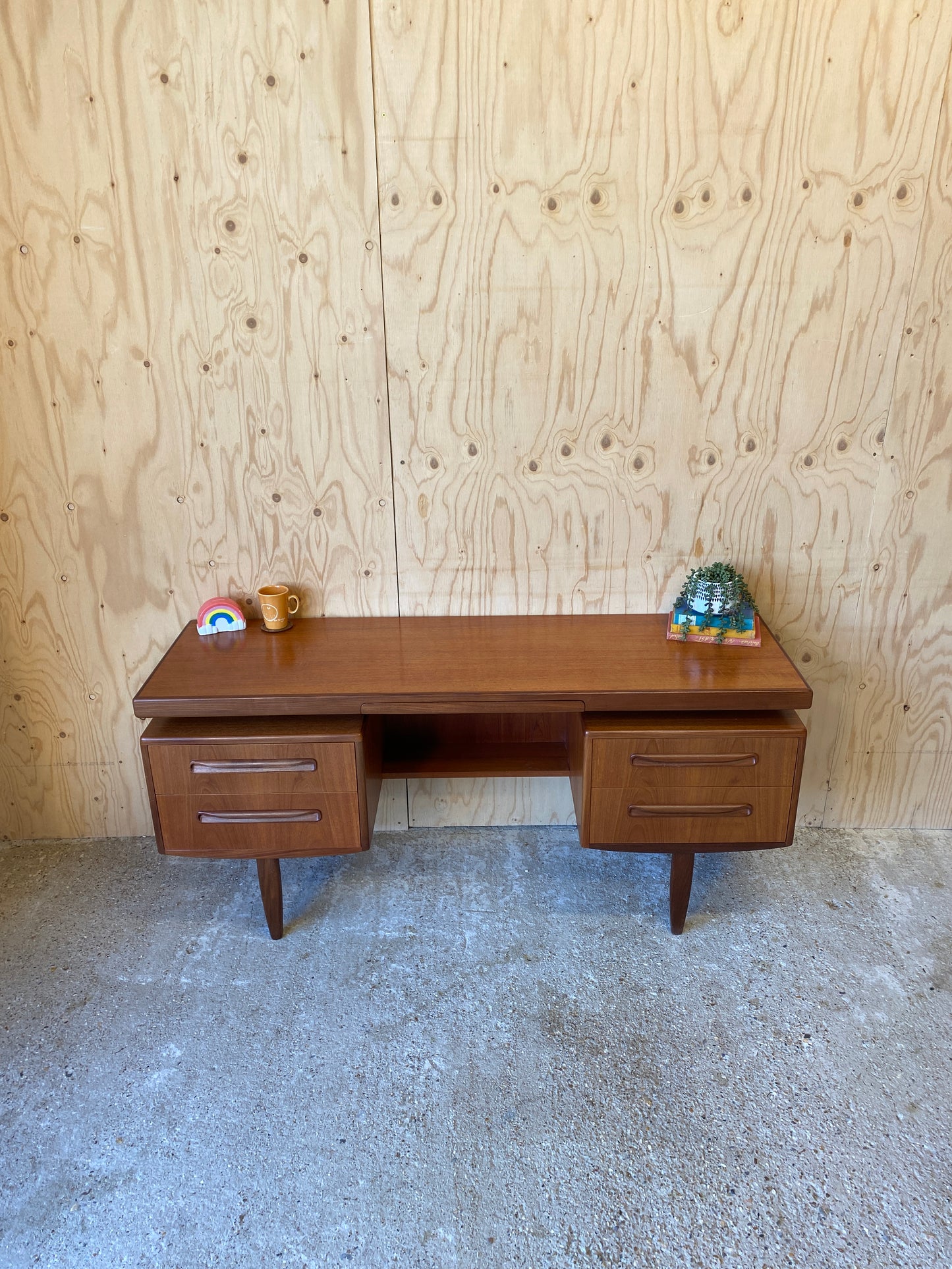 Retro Mid Century Vintage Desk by British makers GPlan, Fresco model