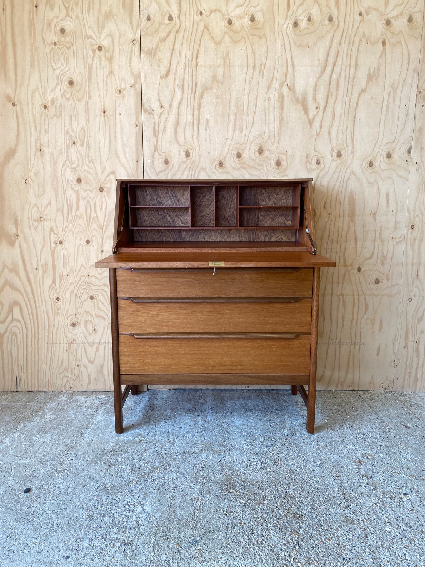 Mid Century Vintage Danish Style Bureau