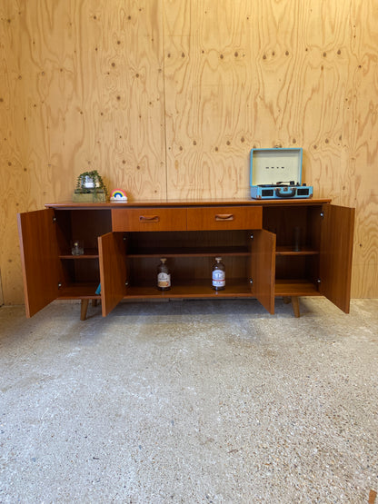 Retro Vintage GPlan Sideboard on Wooden Tapered Legs