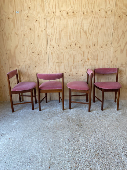 Vintage Set of 4 Dining Chairs by McIntosh