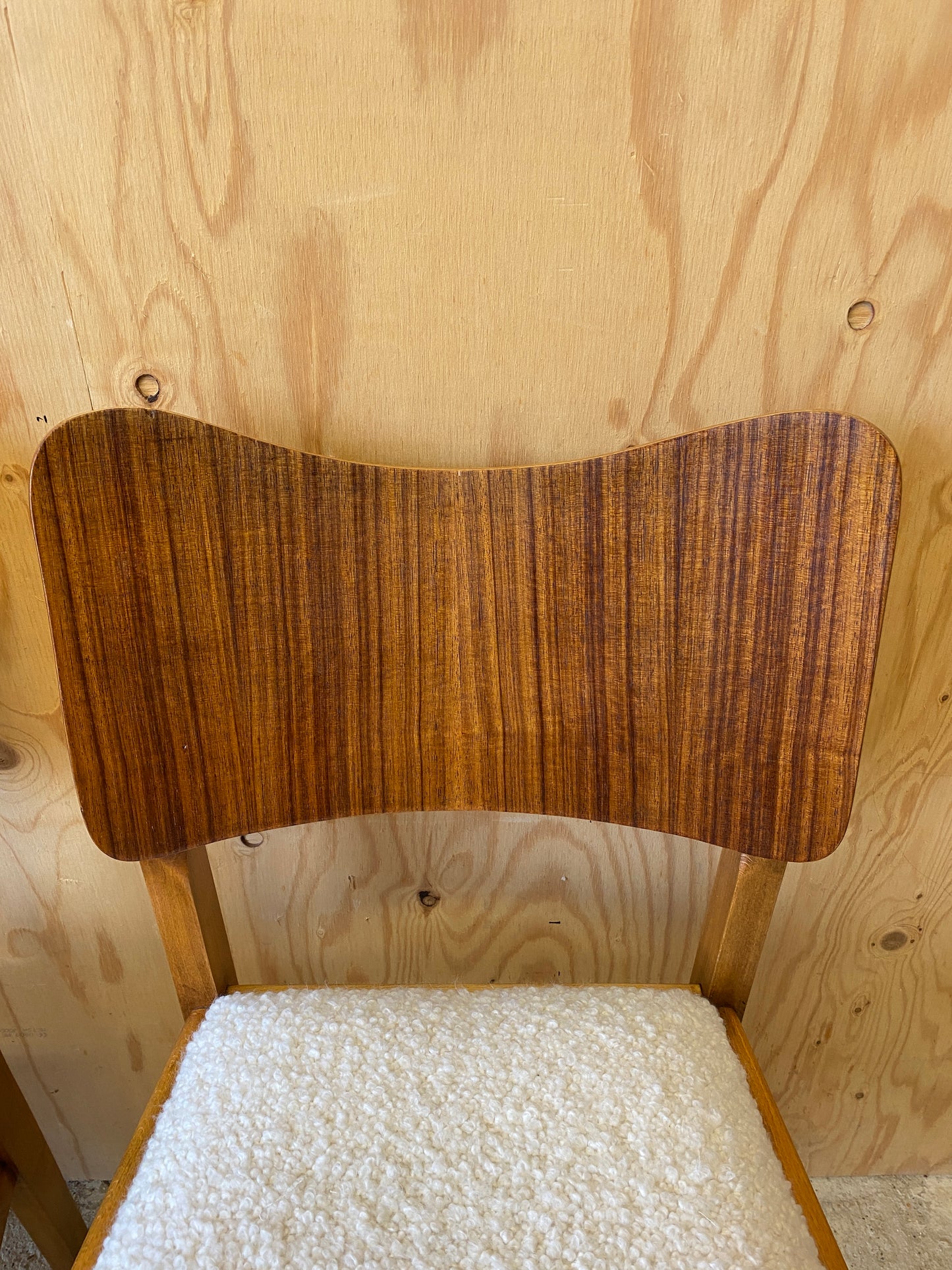 Four Bouclé Dining Chairs