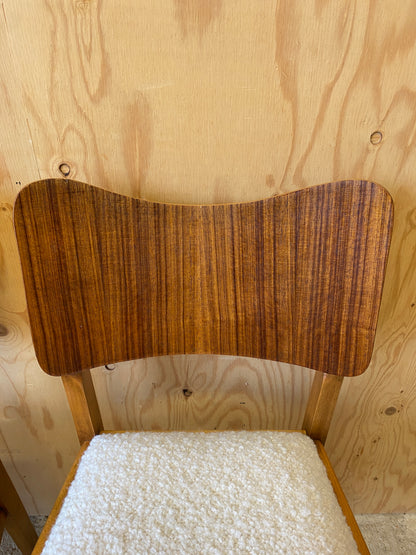 Four Bouclé Dining Chairs