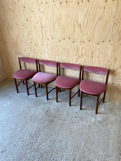 Vintage Set of 4 Dining Chairs by McIntosh