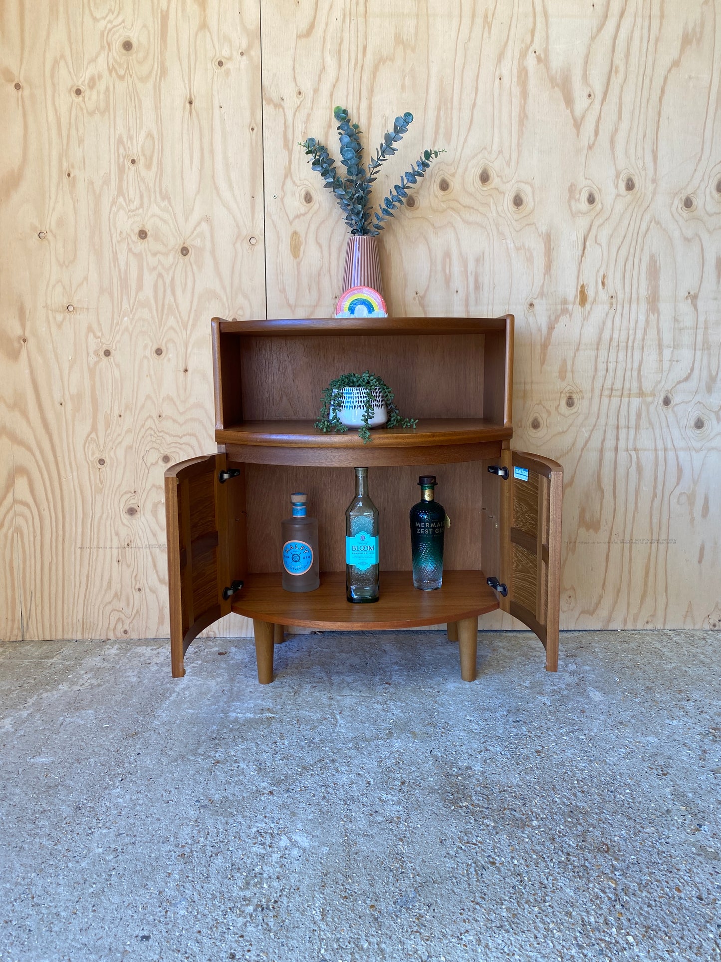 Retro Mid Century Drinks Cabinet by British Makers Nathan