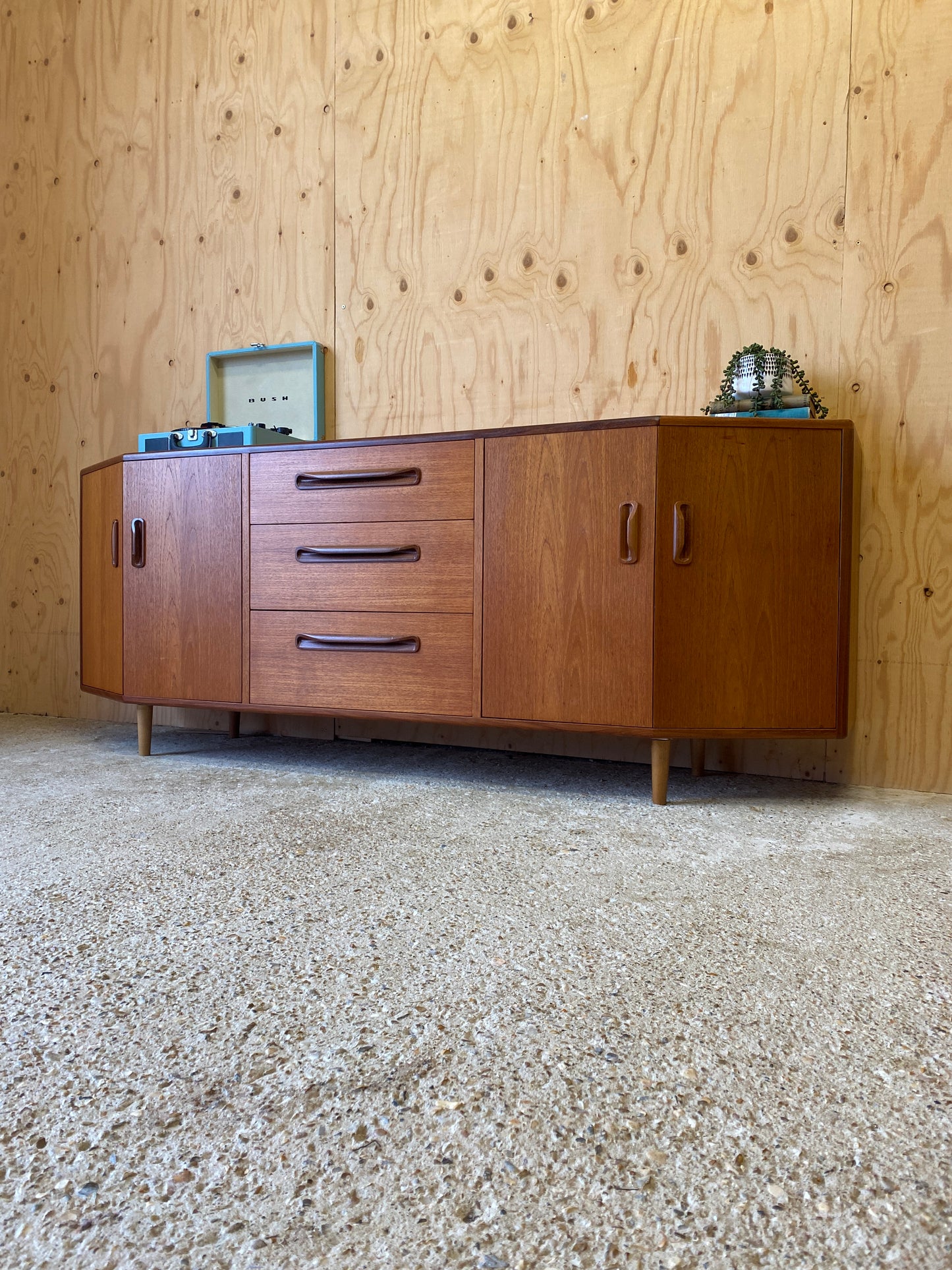 Vintage GPlan Hex Sideboard