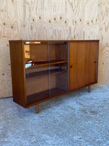 Wooden & Glass Door Cabinet