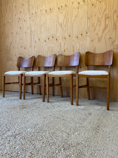 Four Bouclé Dining Chairs