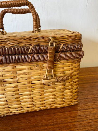 Vintage Wicker Lunchbox