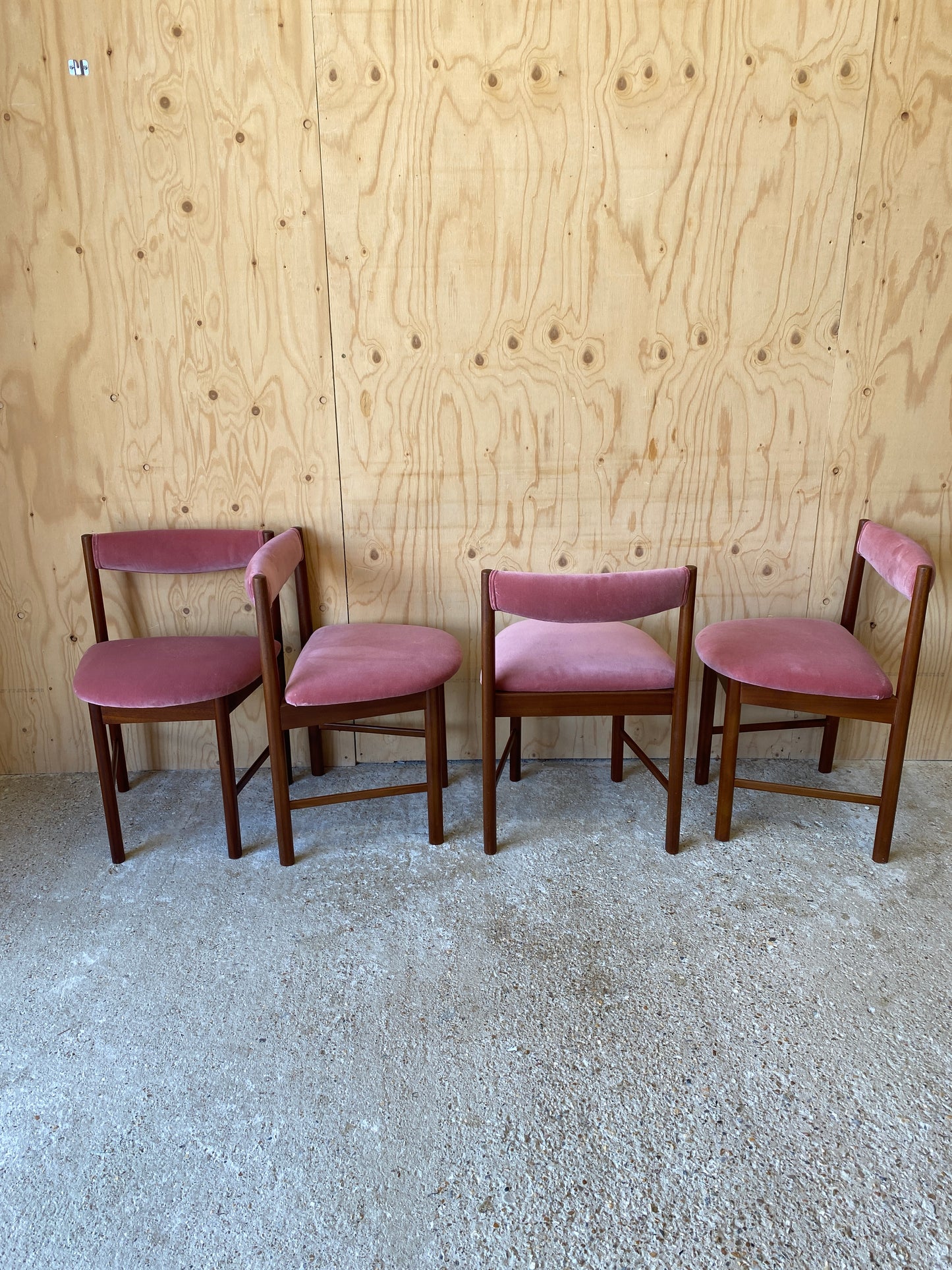 Vintage Set of 4 Dining Chairs by McIntosh