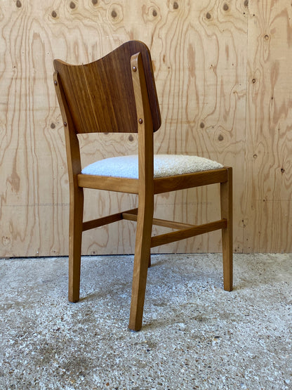 Four Bouclé Dining Chairs