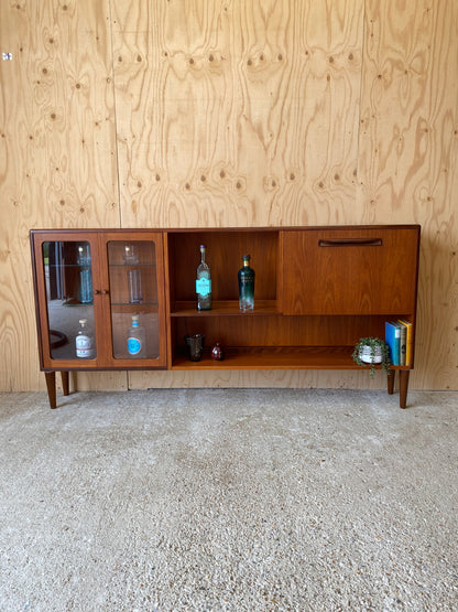 Retro GPlan Fresco Drinks Cabinet with Pull Down Drinks Bar