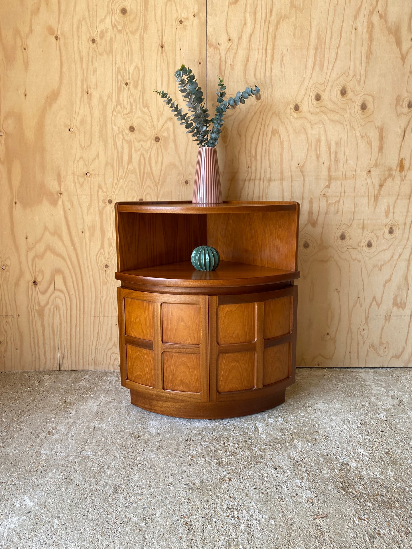 Corner Cabinet by British makers Nathan Furniture