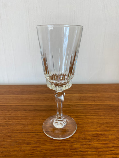 Set of 6 Luminarc Cut Glass Glasses x 4